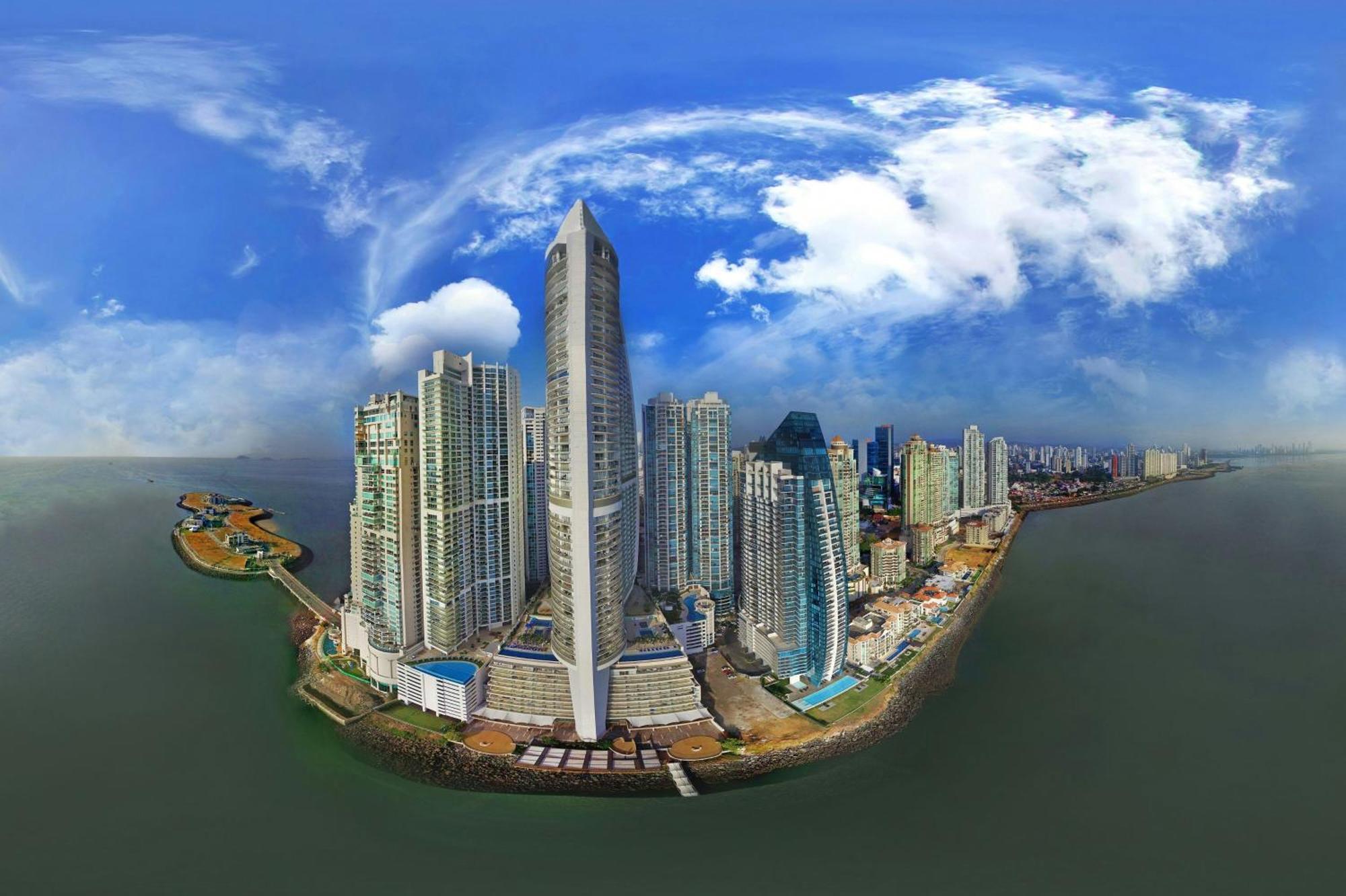 Jw Marriott Panama Otel Dış mekan fotoğraf Panoramic view of Punta Pacifica