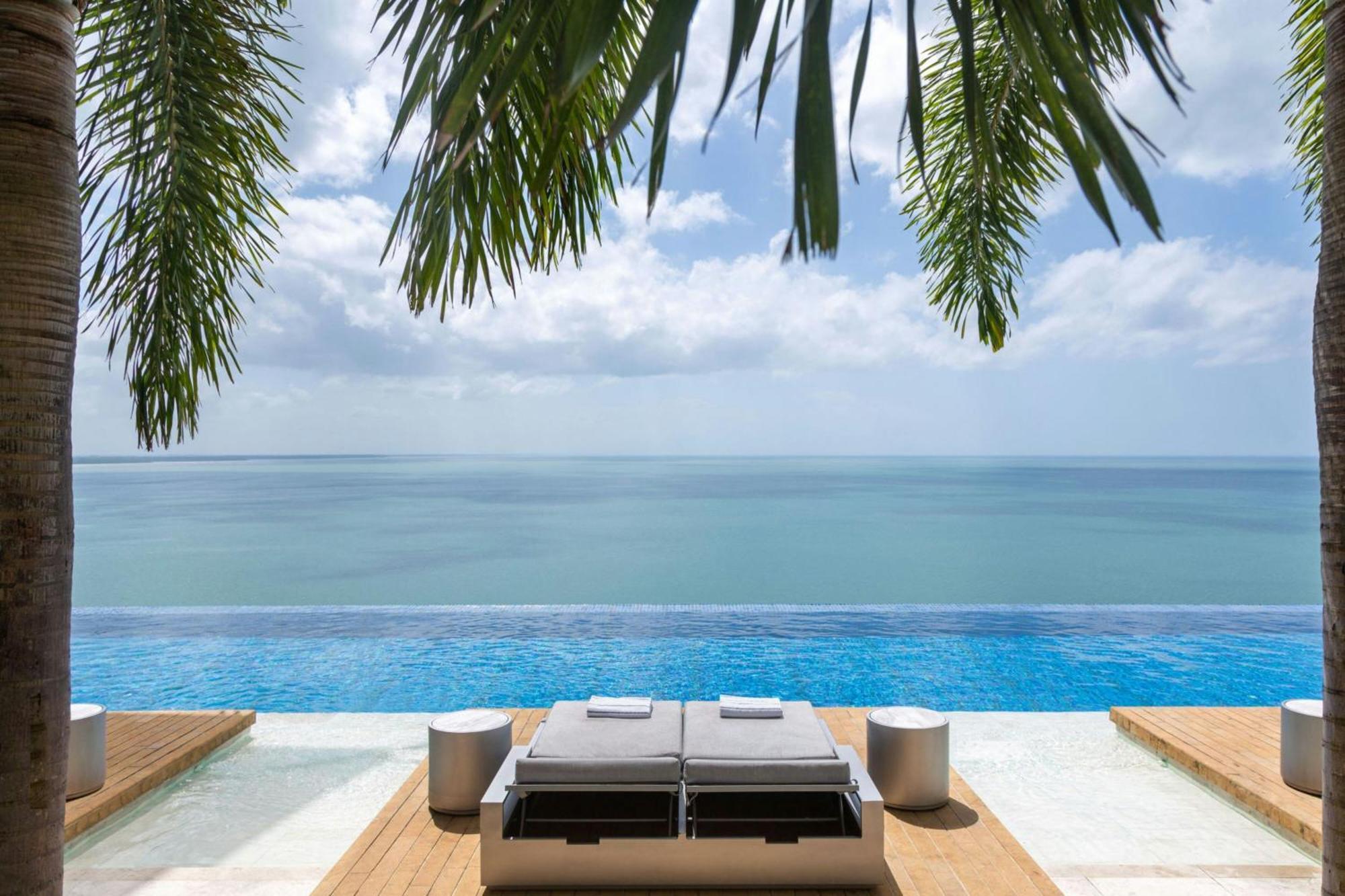 Jw Marriott Panama Otel Dış mekan fotoğraf View from the pool
